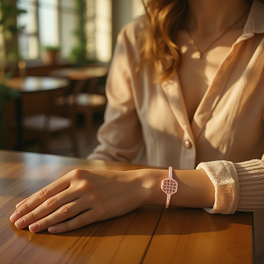 Rose Gold Hex Filigree Bracelet
