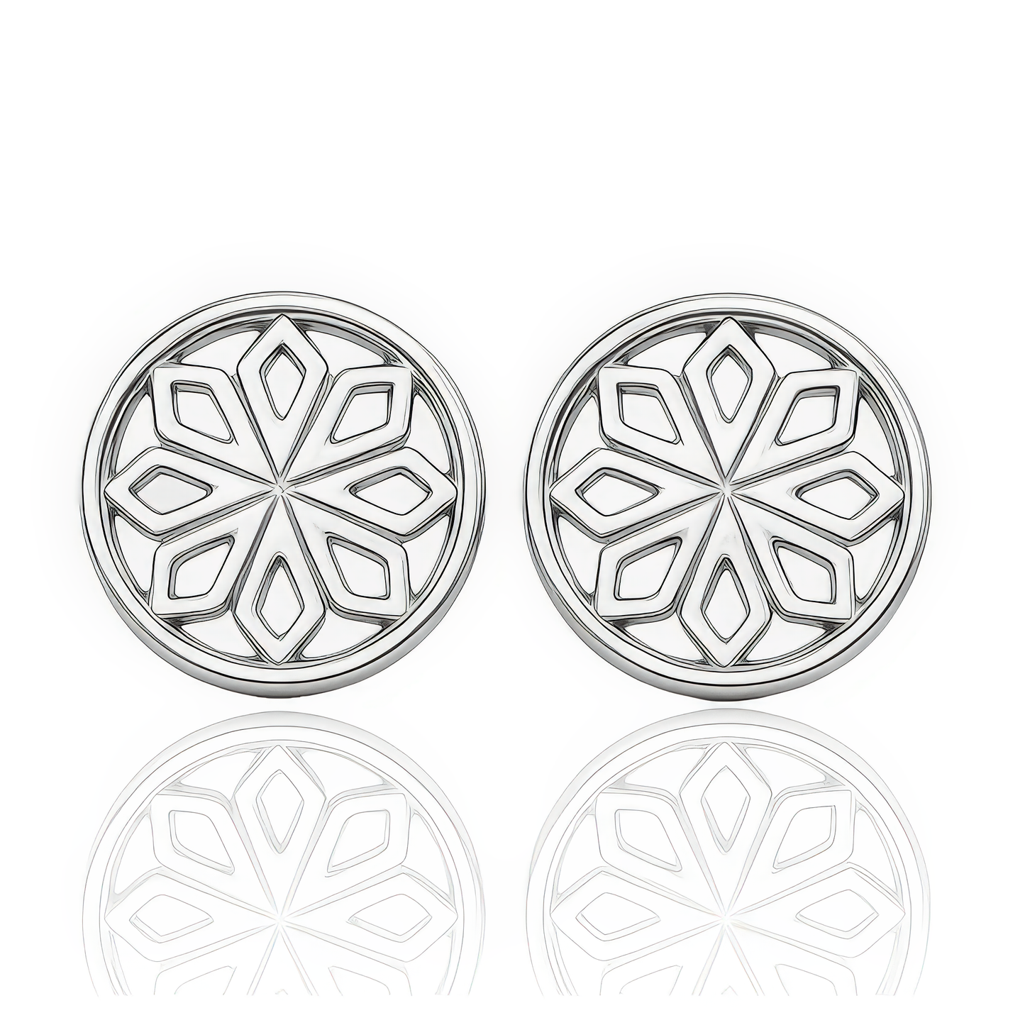 Silver Star Stud Earrings