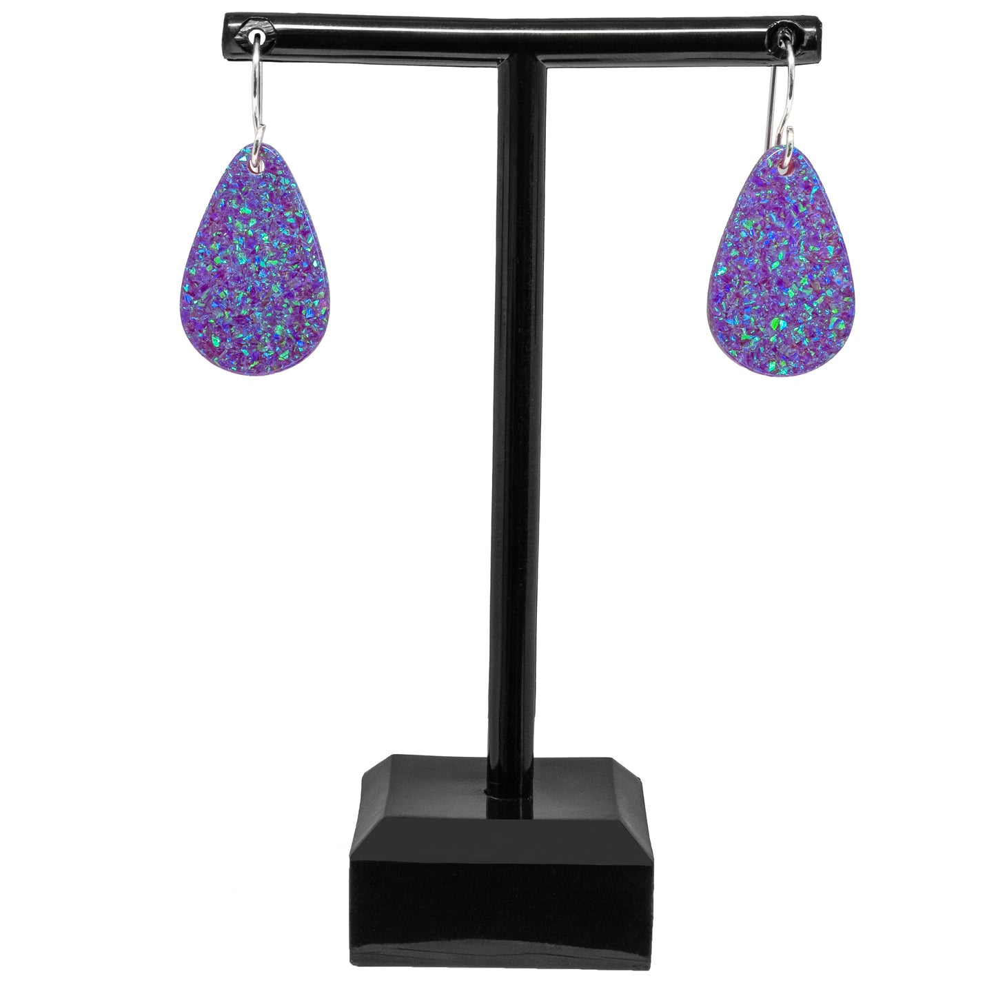 Nebula Blue Opal Teardrop Earring, Small