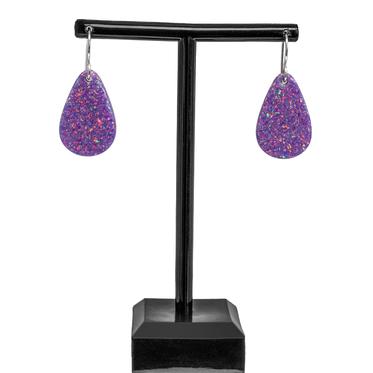 Purple Opal Teardrop Earring, Small