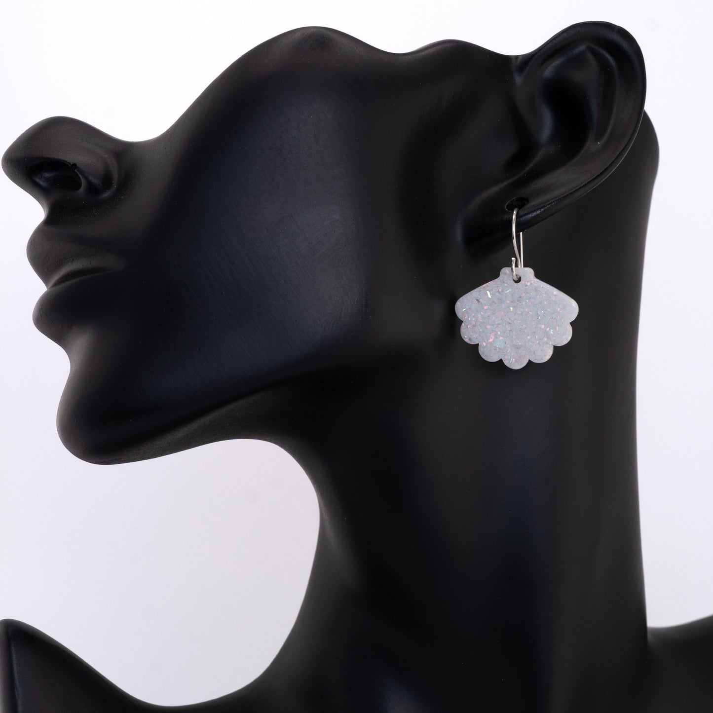 White Opal Sea Shell Earring