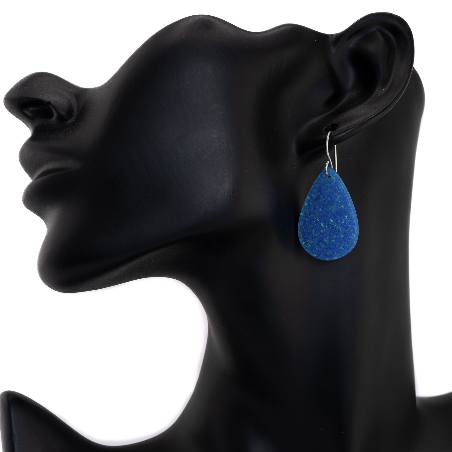 Blue Opal Teardrop Earring, Medium