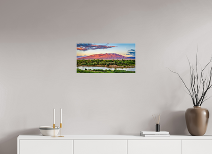 24 x 12″, Photo Print Under Acrylic Glass Sandia Sunset Over The Bosque