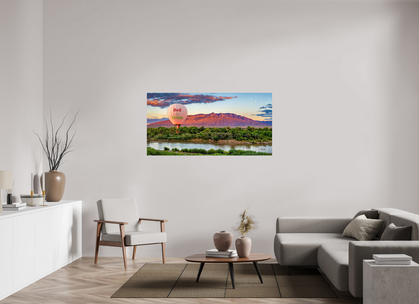62 x 31″, Photo Print On Fuji Crystal DP II Sandia Sunset Fantasy - Red or Green