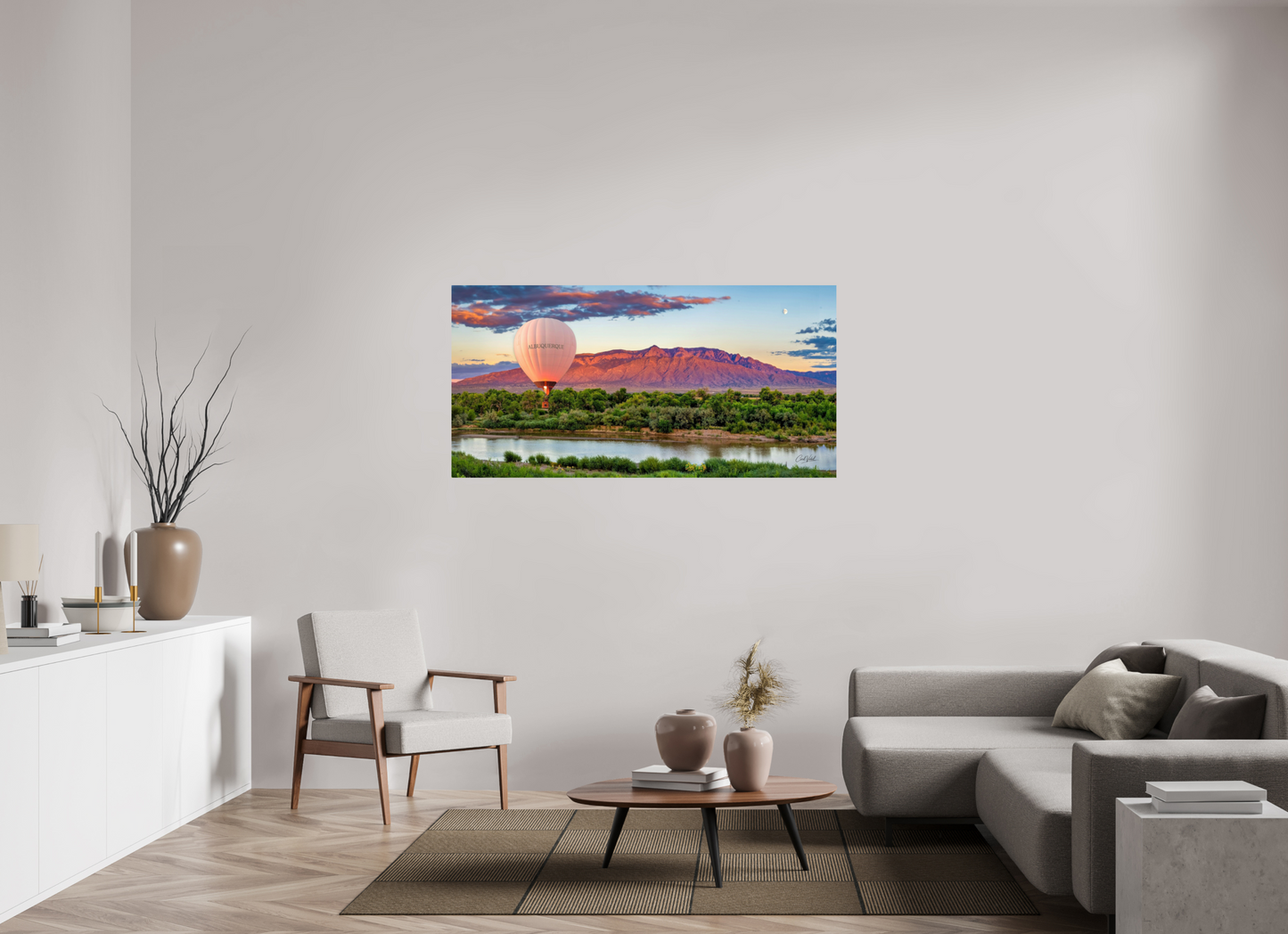 62 x 31″, Photo Print On Fuji Crystal DP II Sandia Sunset Fantasy - Albuquerque