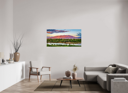 56 x 28″, Photo Print On Fuji Crystal DP II Sandia Sunset Over The Bosque