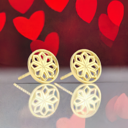 Gold Star Stud Earrings