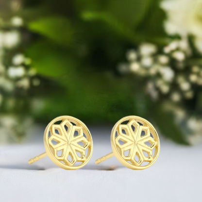 Gold Star Stud Earrings