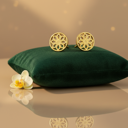 Gold Star Stud Earrings