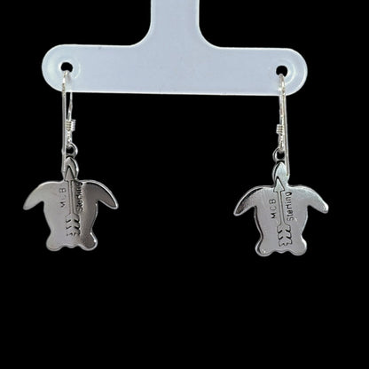 Sterling Silver Turquoise Sea Turtle Earrings