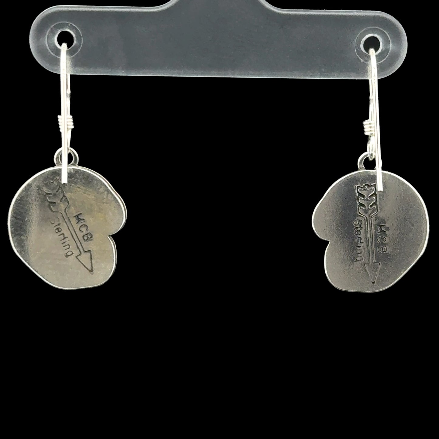 Sterling Silver Turquoise Eagle Head Dangle Earrings