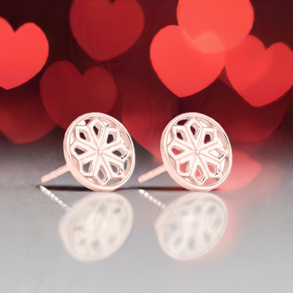 Rose Gold Star Stud Earrings