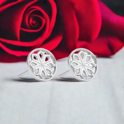 Silver Star Stud Earrings