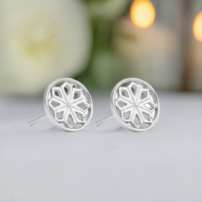 Silver Star Stud Earrings