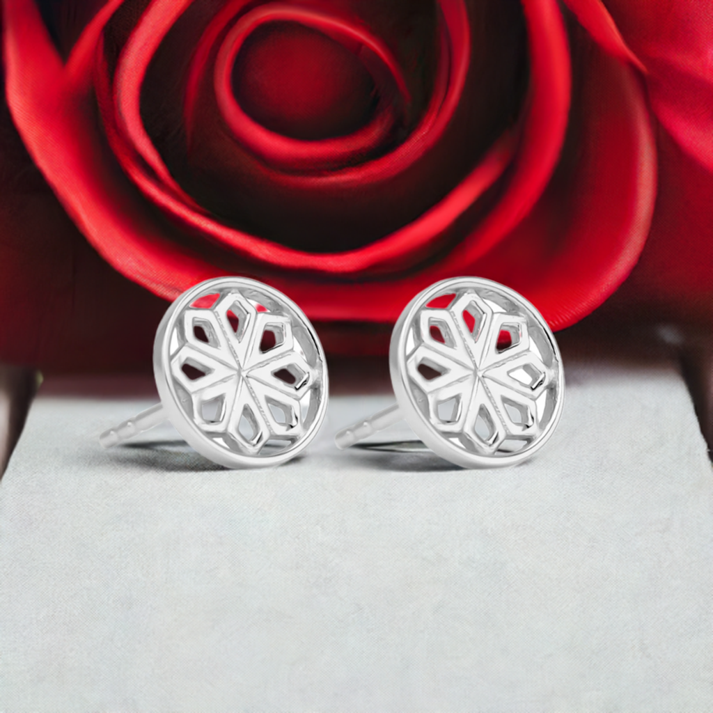 Silver Star Stud Earrings