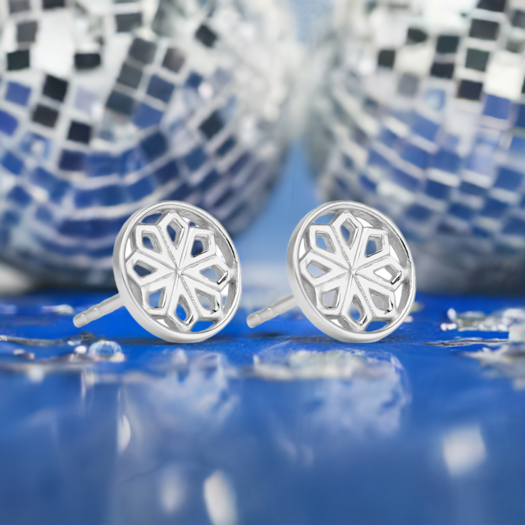 Silver Star Stud Earrings