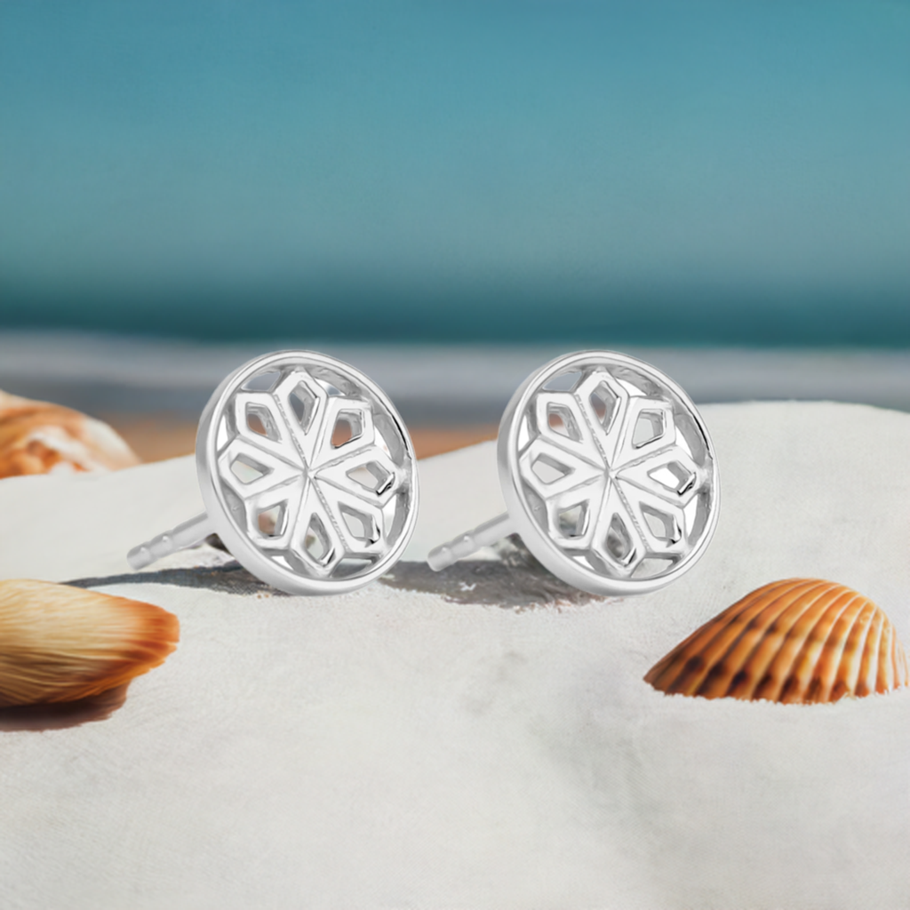 Silver Star Stud Earrings