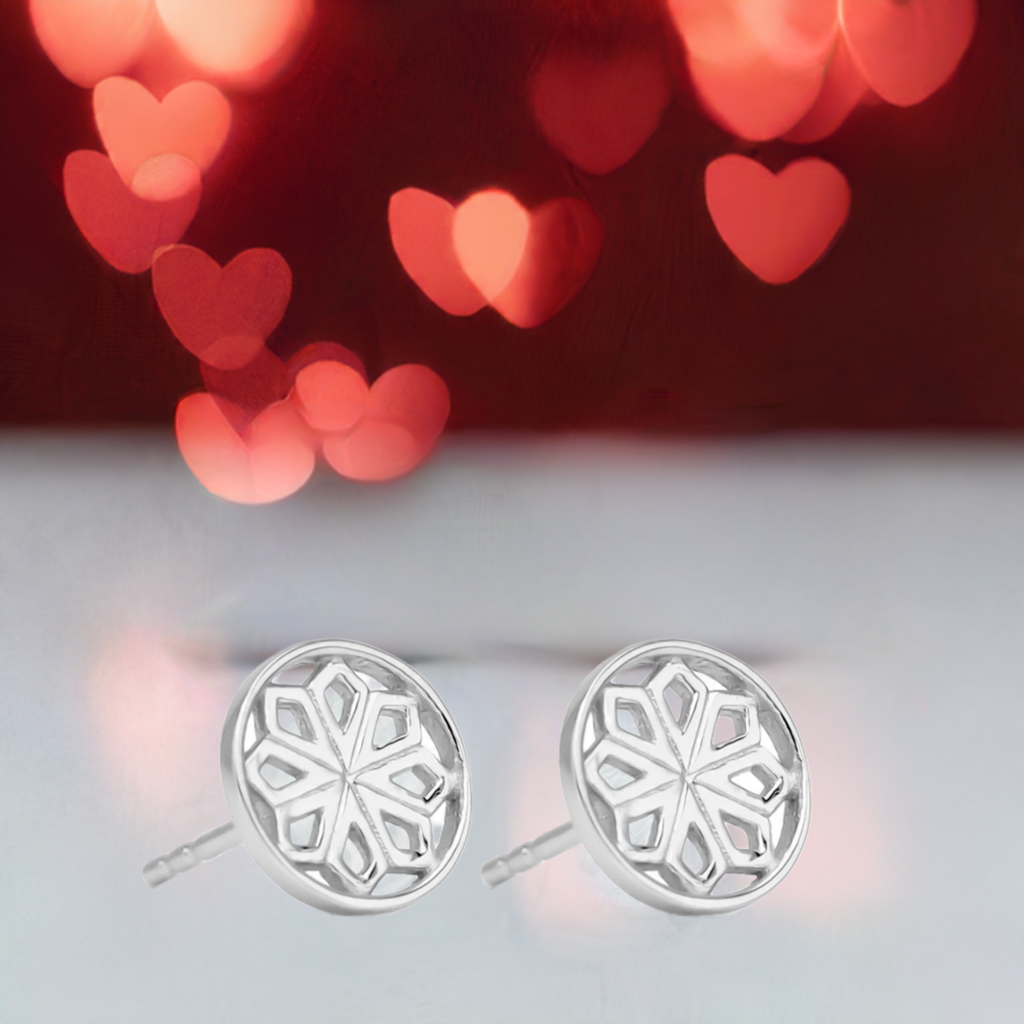 Silver Star Stud Earrings