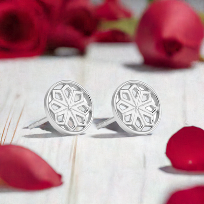 Silver Star Stud Earrings