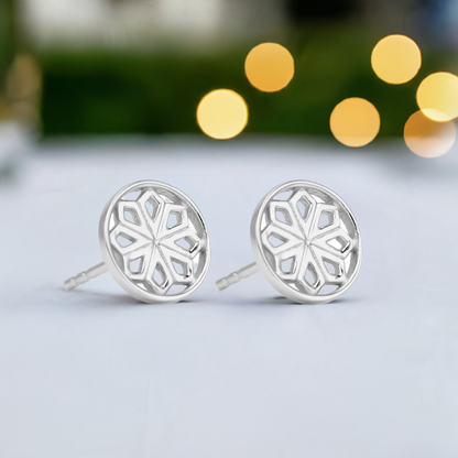 Silver Star Stud Earrings