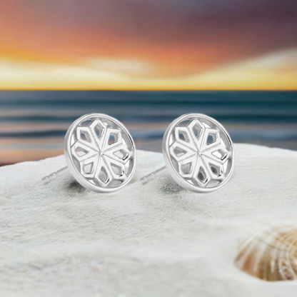 Silver Star Stud Earrings