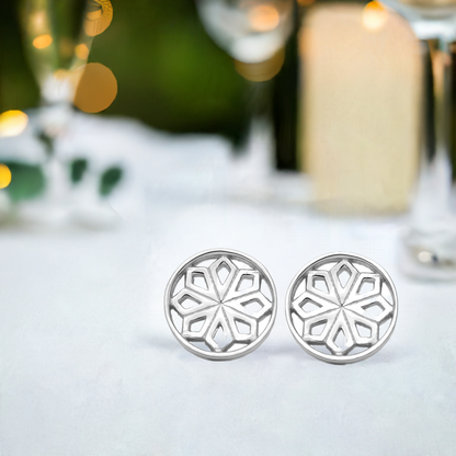 Silver Star Stud Earrings