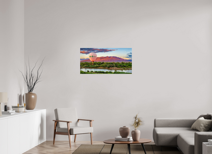 40 x 20″, Photo Print Under Acrylic Glass Sandia Sunset Fantasy - Albuquerque Science