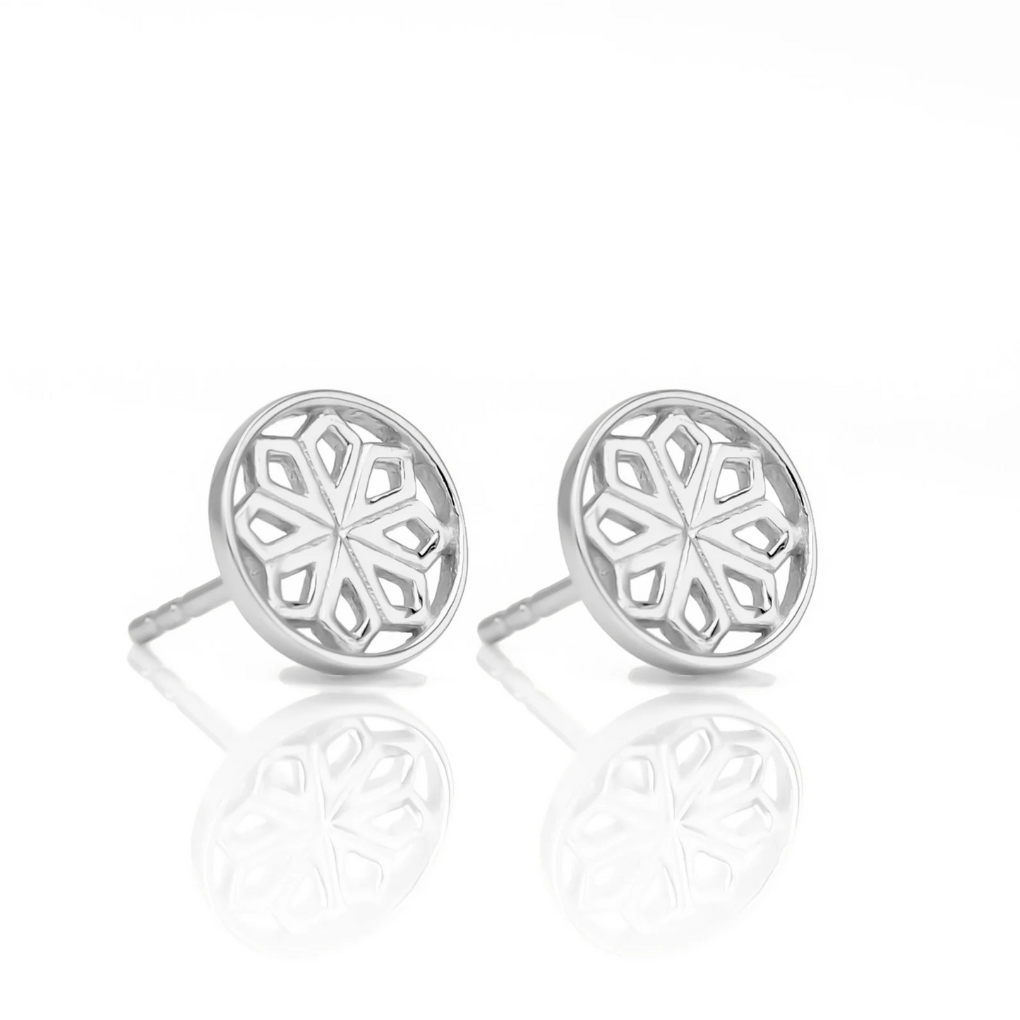 Silver Star Stud Earrings