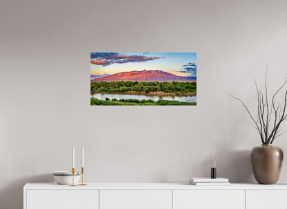 32 x 16″, Photo Print Under Acrylic Glass Sandia Sunset Over The Bosque