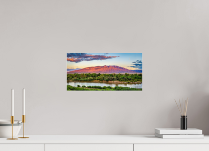 16 x 8″, Photo Print Under Acrylic Glass Sandia Sunset Over The Bosque