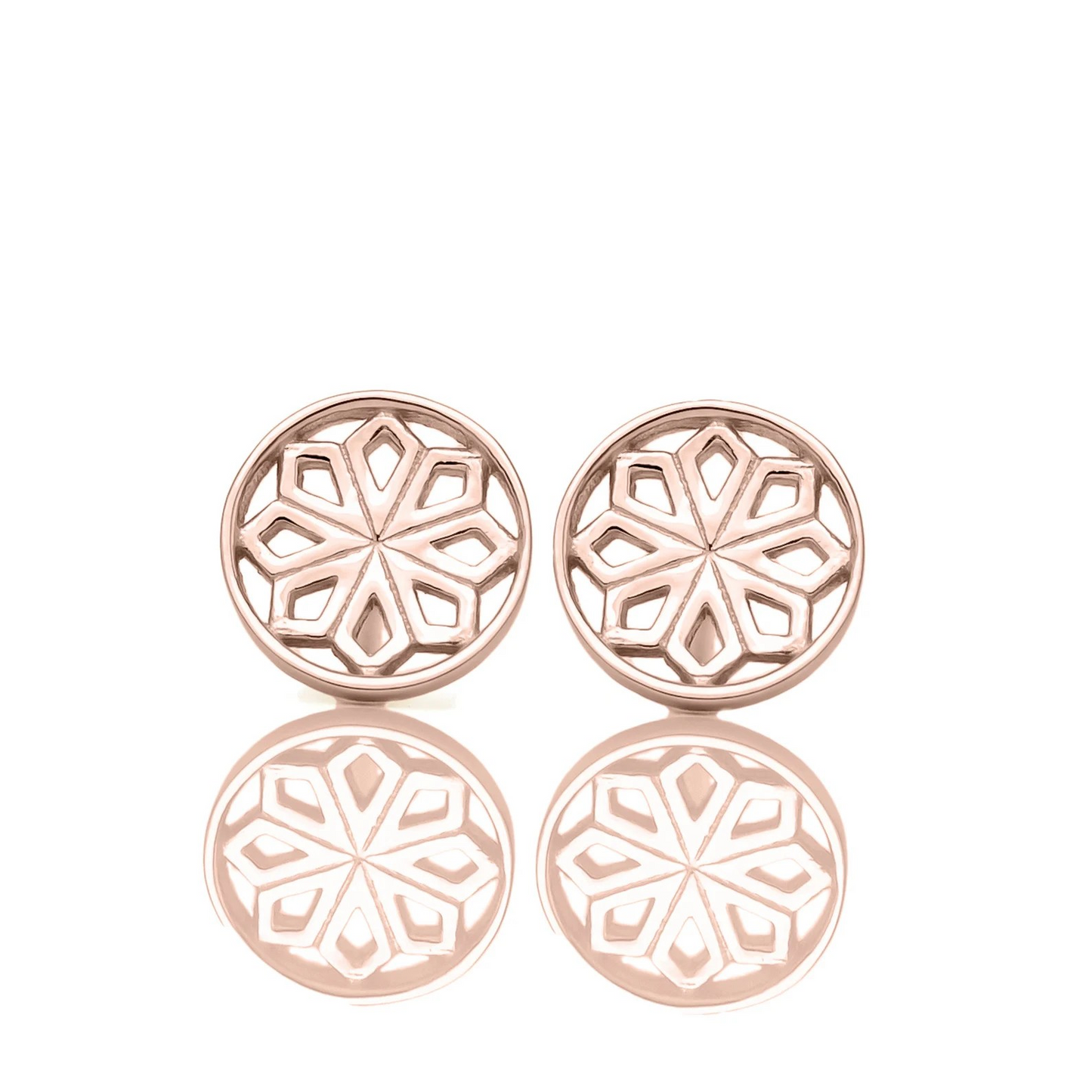 Rose Gold Star Stud Earrings