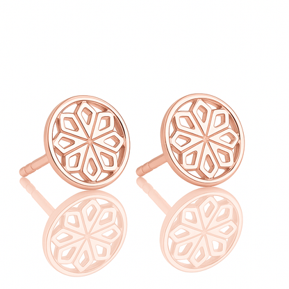 Rose Gold Star Stud Earrings