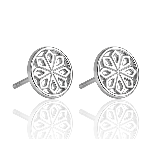 Silver Star Stud Earrings