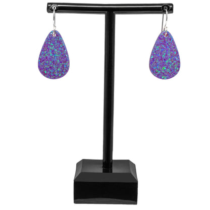 Nebula Blue Opal Teardrop Earring, Small