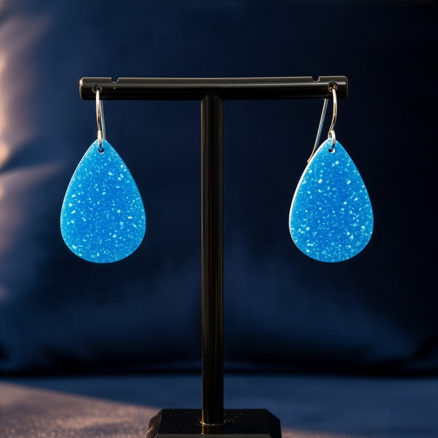 Blue Opal Teardrop Earring, Medium