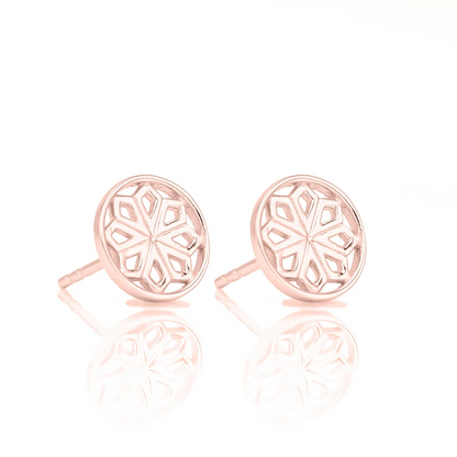 Rose Gold Star Stud Earrings