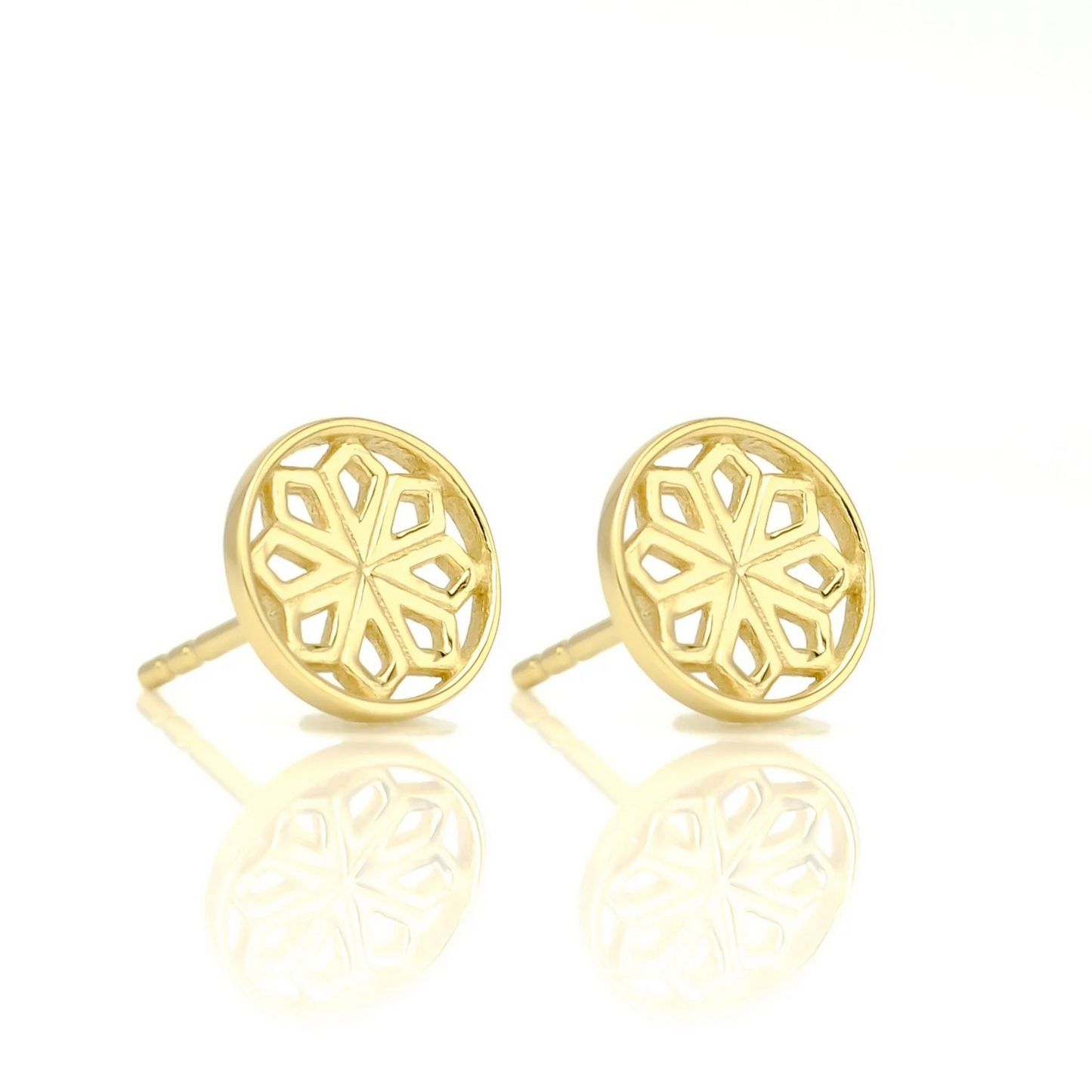 Gold Star Stud Earrings