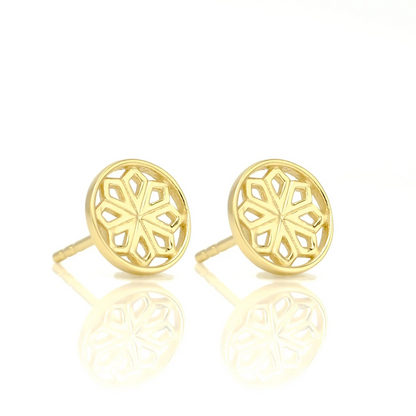 Gold Star Stud Earrings