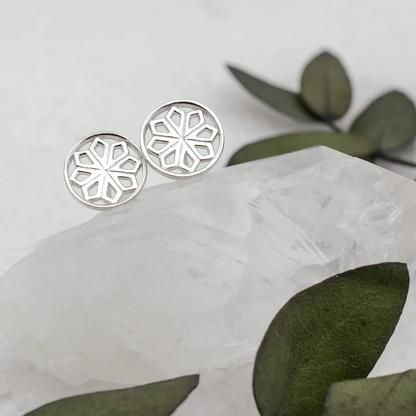 Silver Star Stud Earrings