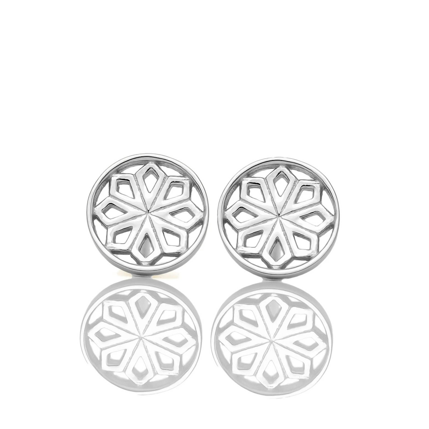 Silver Star Stud Earrings