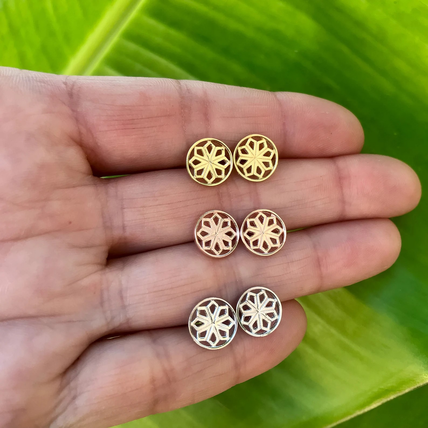 Gold Star Stud Earrings